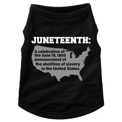 Juneteenth 1865 Celebrates Black African American Doggie Tank