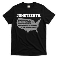 Juneteenth 1865 Celebrates Black African American T-Shirt