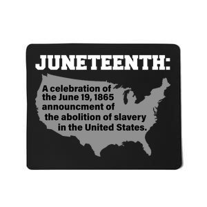 Juneteenth 1865 Celebrates Black African American Mousepad