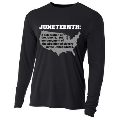 Juneteenth 1865 Celebrates Black African American Cooling Performance Long Sleeve Crew