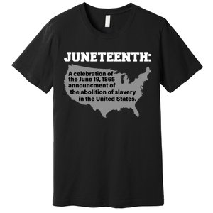 Juneteenth 1865 Celebrates Black African American Premium T-Shirt