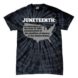 Juneteenth 1865 Celebrates Black African American Tie-Dye T-Shirt