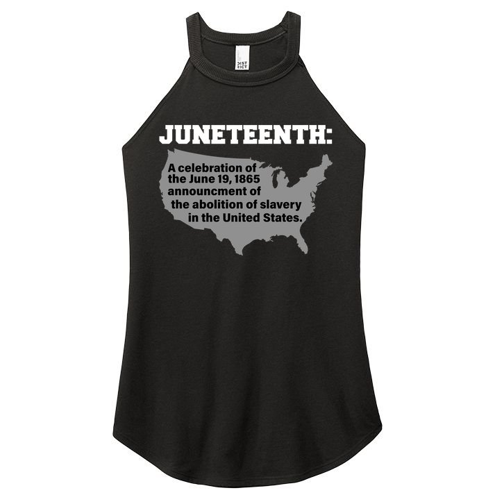 Juneteenth 1865 Celebrates Black African American Women's Perfect Tri Rocker Tank