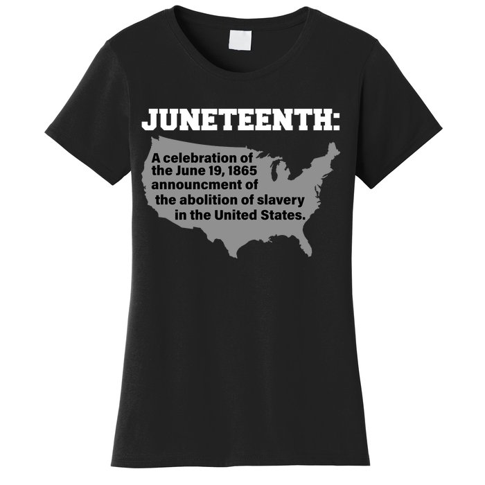 Juneteenth 1865 Celebrates Black African American Women's T-Shirt