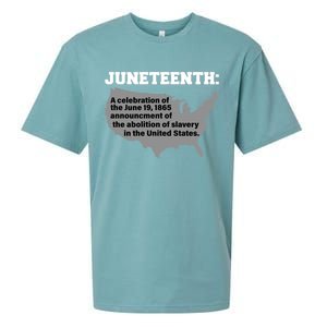 Juneteenth 1865 Celebrates Black African American Sueded Cloud Jersey T-Shirt