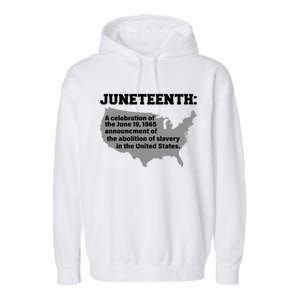 Juneteenth 1865 Celebrates Black African American Garment-Dyed Fleece Hoodie