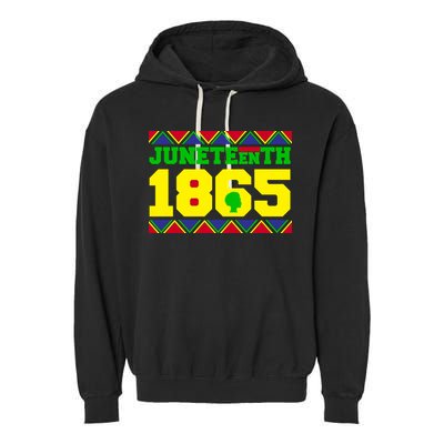 Juneteenth 1865 Independence Day Garment-Dyed Fleece Hoodie