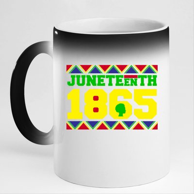 Juneteenth 1865 Independence Day 11oz Black Color Changing Mug