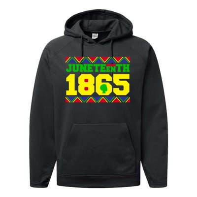 Juneteenth 1865 Independence Day Performance Fleece Hoodie