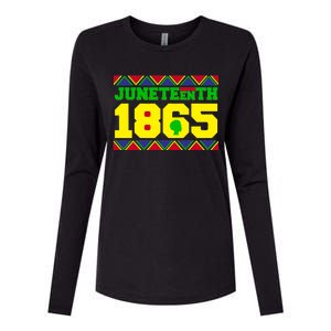 Juneteenth 1865 Independence Day Womens Cotton Relaxed Long Sleeve T-Shirt