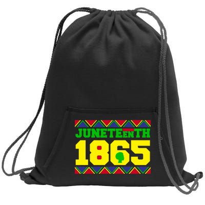 Juneteenth 1865 Independence Day Sweatshirt Cinch Pack Bag