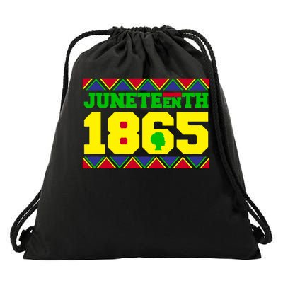 Juneteenth 1865 Independence Day Drawstring Bag