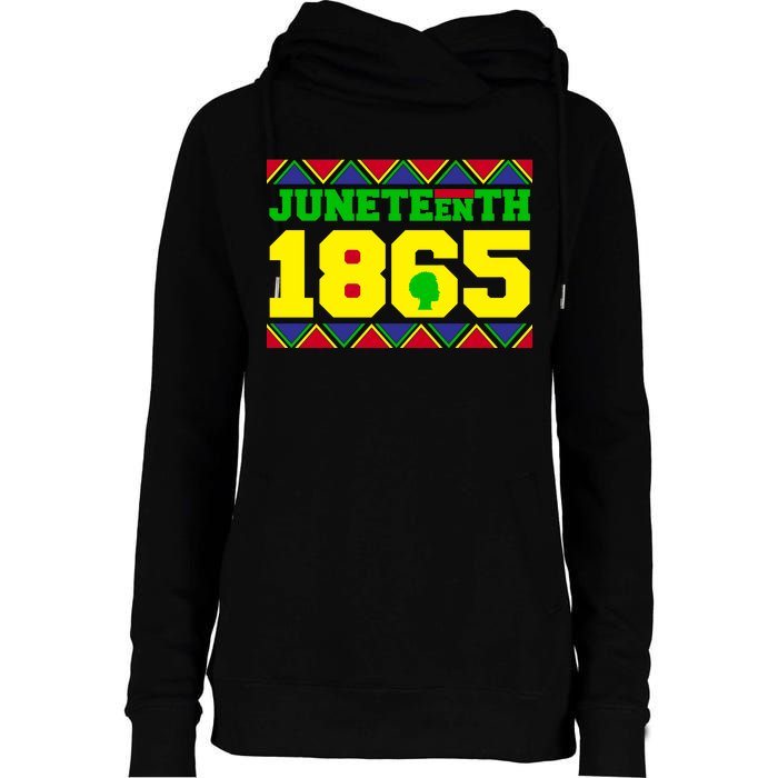 Juneteenth 1865 Independence Day Womens Funnel Neck Pullover Hood