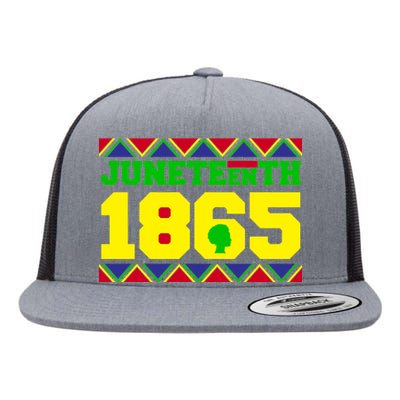 Juneteenth 1865 Independence Day Flat Bill Trucker Hat