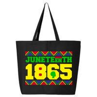 Juneteenth 1865 Independence Day 25L Jumbo Tote