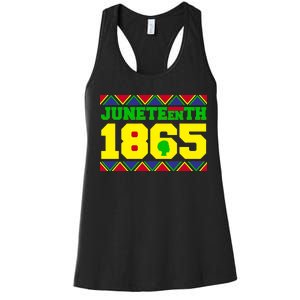 Juneteenth 1865 Independence Day Women's Racerback Tank