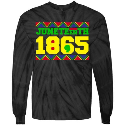 Juneteenth 1865 Independence Day Tie-Dye Long Sleeve Shirt