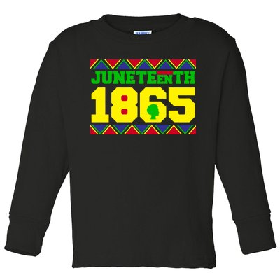 Juneteenth 1865 Independence Day Toddler Long Sleeve Shirt