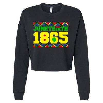 Juneteenth 1865 Independence Day Cropped Pullover Crew