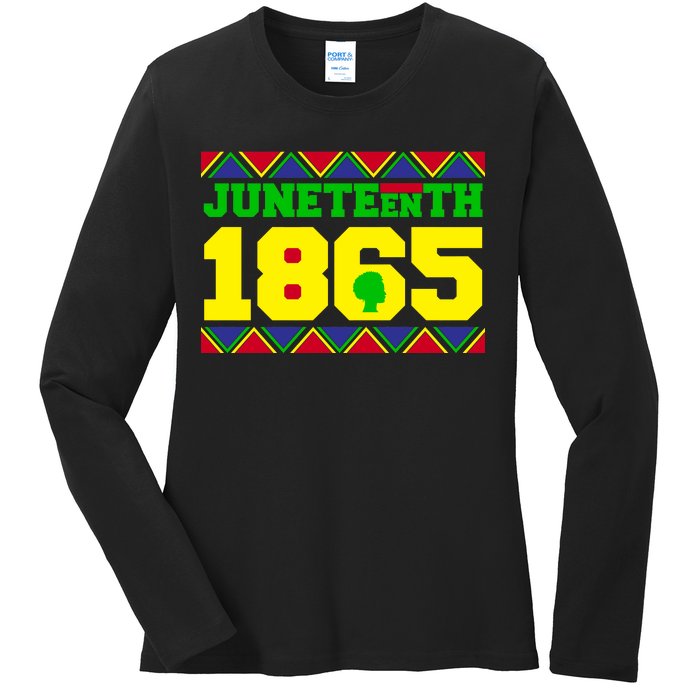 Juneteenth 1865 Independence Day Ladies Long Sleeve Shirt