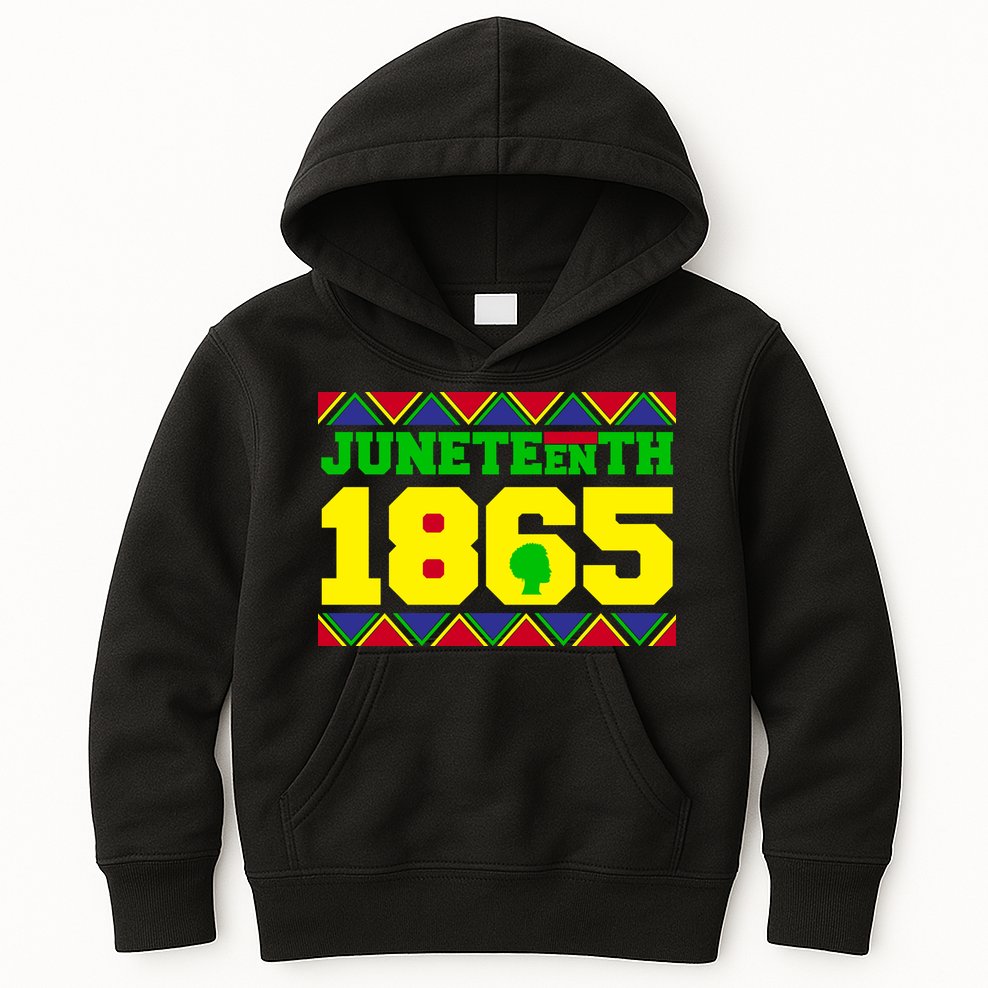 Juneteenth 1865 Independence Day Kids Hoodie