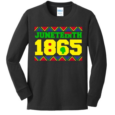 Juneteenth 1865 Independence Day Kids Long Sleeve Shirt