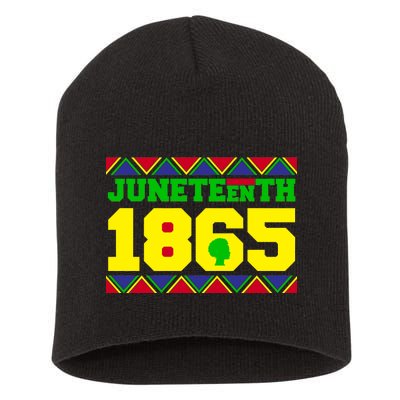 Juneteenth 1865 Independence Day Short Acrylic Beanie