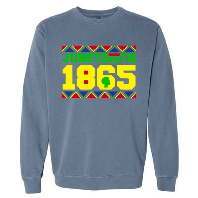 Juneteenth 1865 Independence Day Garment-Dyed Sweatshirt