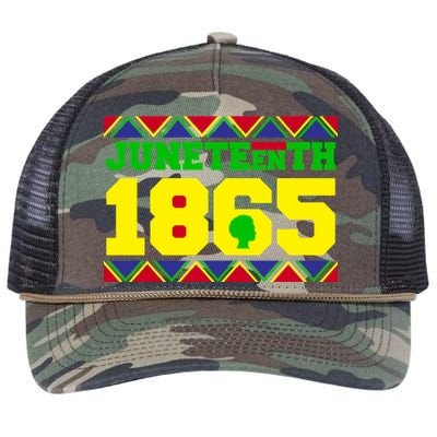 Juneteenth 1865 Independence Day Retro Rope Trucker Hat Cap