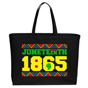 Juneteenth 1865 Independence Day Cotton Canvas Jumbo Tote