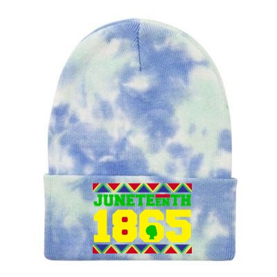 Juneteenth 1865 Independence Day Tie Dye 12in Knit Beanie