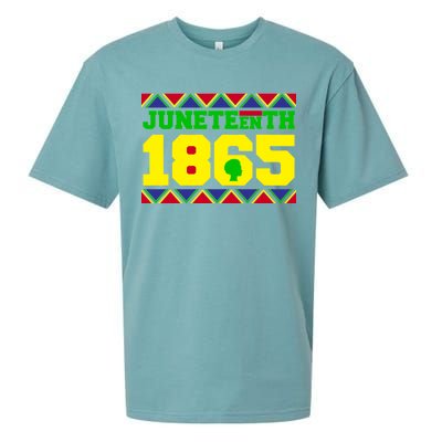 Juneteenth 1865 Independence Day Sueded Cloud Jersey T-Shirt