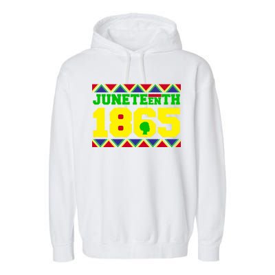 Juneteenth 1865 Independence Day Garment-Dyed Fleece Hoodie