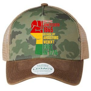 Juneteenth 1865 My Ancestors Weren't Free in 1776 Protest Fist Legacy Tie Dye Trucker Hat