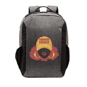 Juneteenth 1865 Stylish Black Woman Afro Baseball Cap Vector Backpack