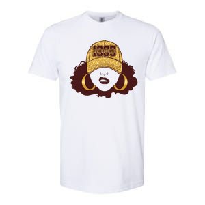 Juneteenth 1865 Stylish Black Woman Afro Baseball Cap Softstyle CVC T-Shirt