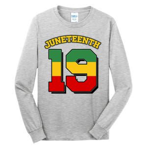 Juneteenth 19 Nineteen Jersey  Tall Long Sleeve T-Shirt