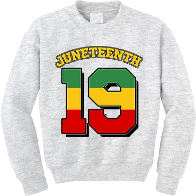 Juneteenth 19 Nineteen Jersey  Kids Sweatshirt