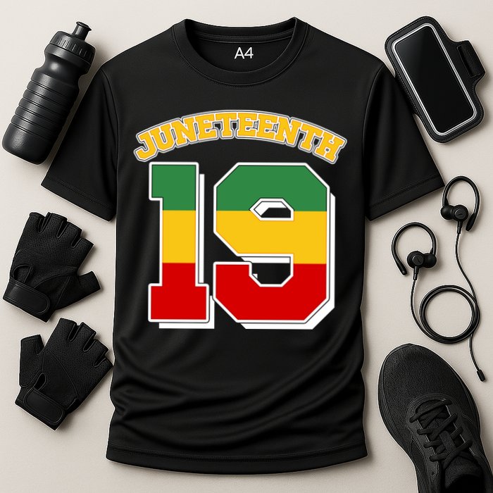 Juneteenth 19 Nineteen Jersey  Cooling Performance Crew T-Shirt