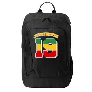 Juneteenth 19 Nineteen Jersey  City Backpack