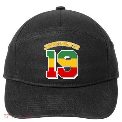 Juneteenth 19 Nineteen Jersey  7-Panel Snapback Hat