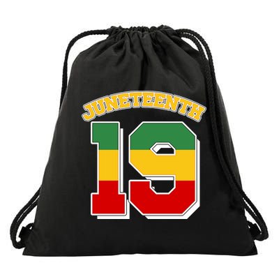 Juneteenth 19 Nineteen Jersey  Drawstring Bag