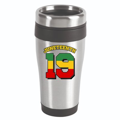 Juneteenth 19 Nineteen Jersey  16oz Travel Tumbler