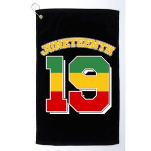 Juneteenth 19 Nineteen Jersey  Platinum Collection Golf Towel