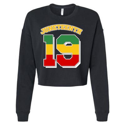 Juneteenth 19 Nineteen Jersey  Cropped Pullover Crew