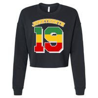 Juneteenth 19 Nineteen Jersey  Cropped Pullover Crew