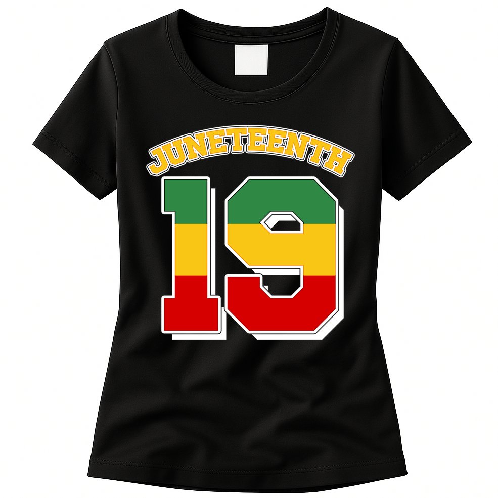 Juneteenth 19 Nineteen Jersey  Womens T-Shirt