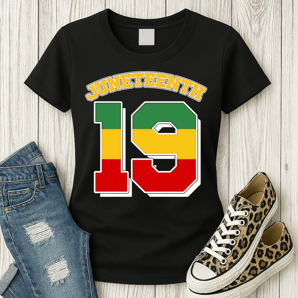 Juneteenth 19 Nineteen Jersey  Womens T-Shirt