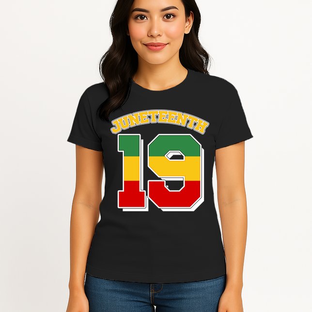 Juneteenth 19 Nineteen Jersey  Womens T-Shirt