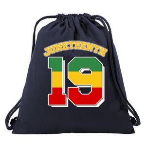 Juneteenth 19 Nineteen Jersey  Drawstring Bag